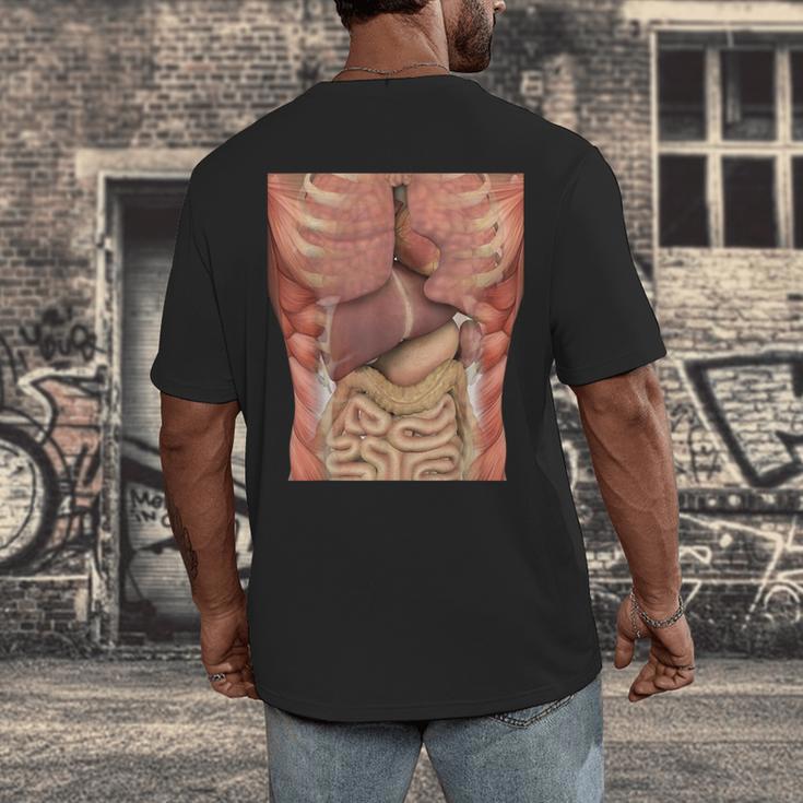 Human Muscles Organs Scary Anatomy Teacher Halloween Costume Men's Back Print T-Shirt, funny design Human Muscles Organs Scary Anatomy Teacher Halloween Costume Men's Back Print T-Shirt, funny design