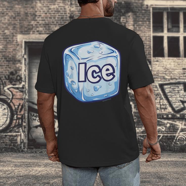 Ice Halloween Pun Costume Easy Lazy Team Group Teacher Men's Back Print T-Shirt, funny design