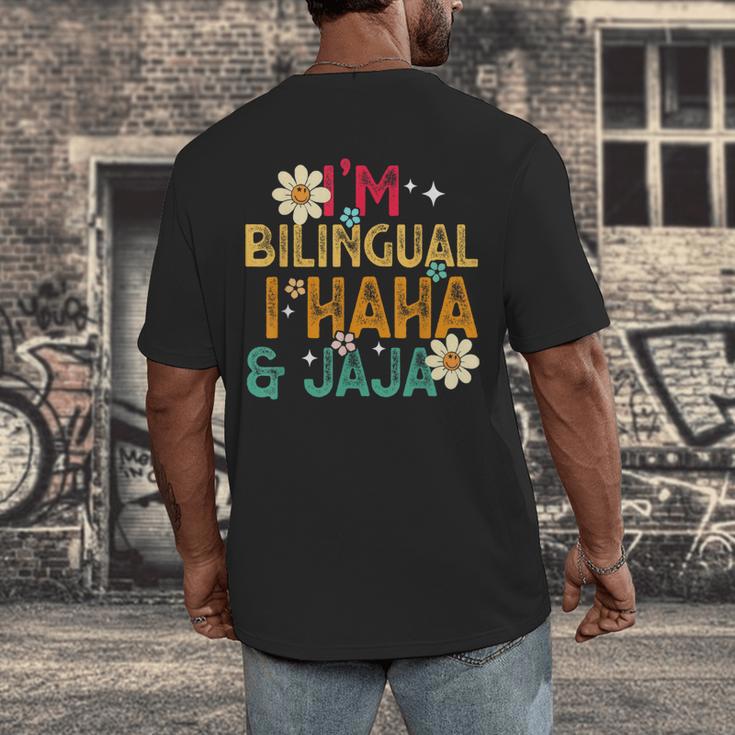 I’m Bilingual I Haha And Jaja Spanish Teacher Bilingual For Men Women Girls Kids Men's Back Print T-Shirt, funny design