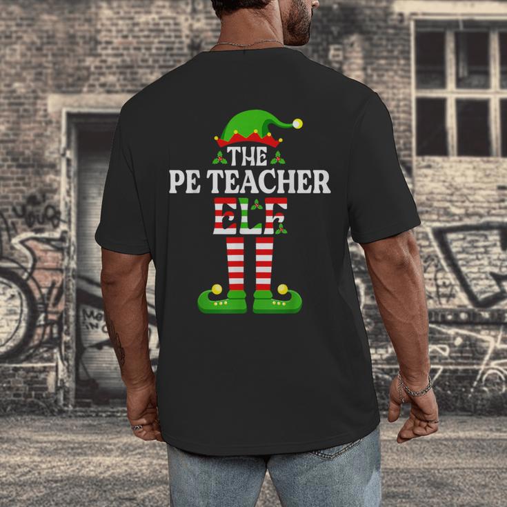 I'm The PE Teacher Elf Christmas Family Matching Men's Back Print T-Shirt, funny design I'm The PE Teacher Elf Christmas Family Matching Men's Back Print T-Shirt, funny design