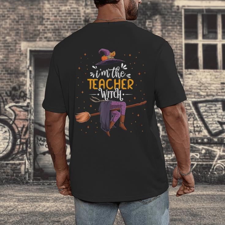 Im The Teacher Witch Halloween Matching Group Costume Men's Back Print T-Shirt, funny design Im The Teacher Witch Halloween Matching Group Costume Men's Back Print T-Shirt, funny design