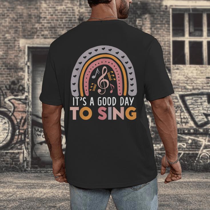 It's A Good Day To Sing Back To School Music Teacher Men's Back Print T-Shirt, funny design It's A Good Day To Sing Back To School Music Teacher Men's Back Print T-Shirt, funny design