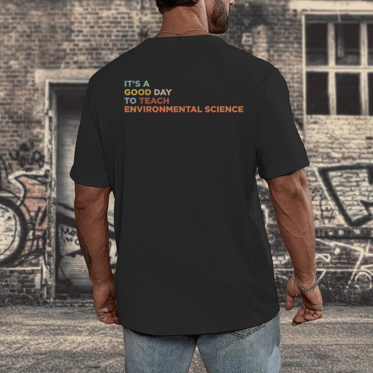 It's A Good Day To Teach Environmental Science Teacher Men's Back Print T-Shirt, funny design It's A Good Day To Teach Environmental Science Teacher Men's Back Print T-Shirt, funny design