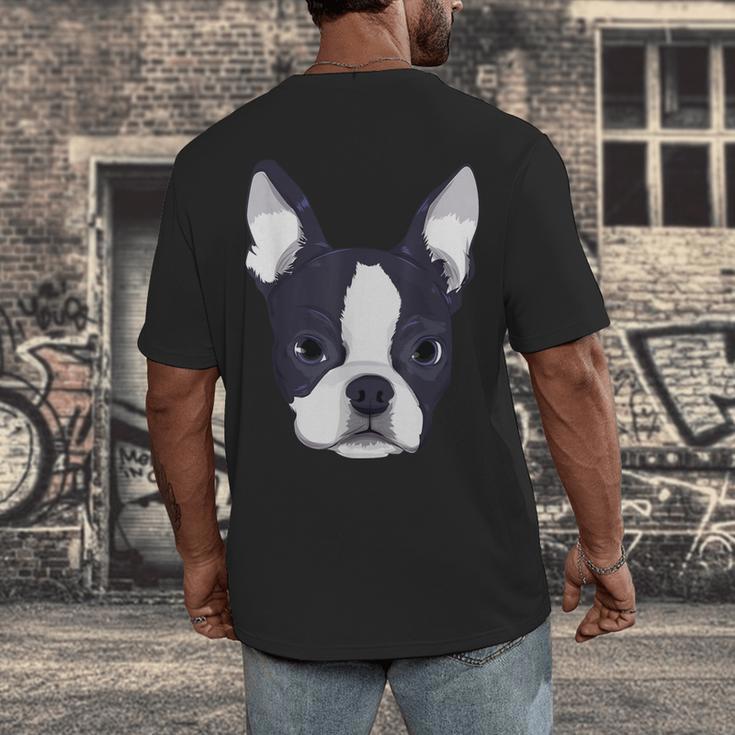 Kids Boston Terrier Dog For Women And Girls Men's Back Print T-Shirt, funny design