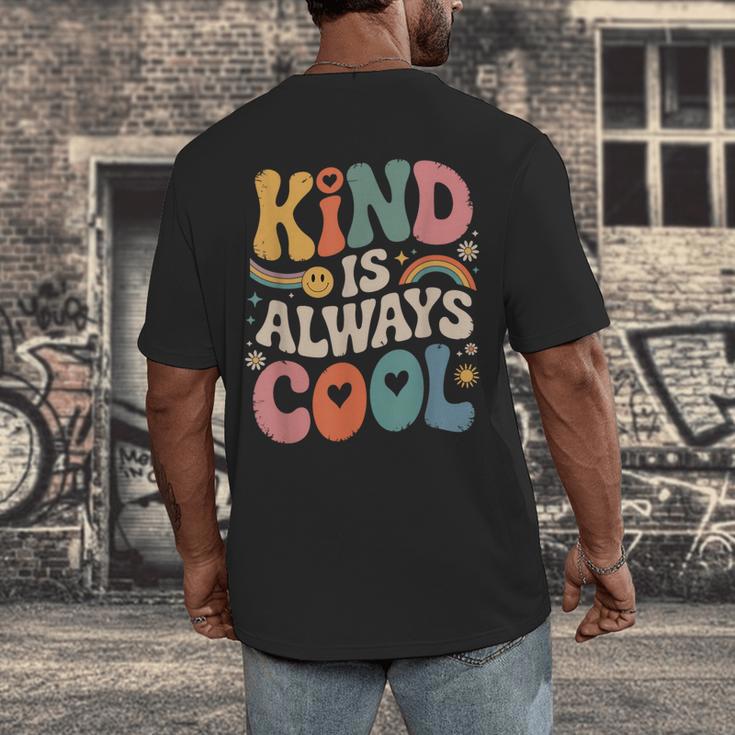 Kind Is Always Cool Teacher Graphic Tees Choose Kindness Men's Back Print T-Shirt, funny design