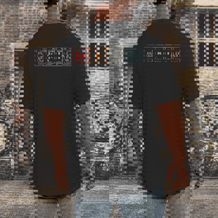 Be Kind Periodic Table Chemistry Teacher Scientist Kindness Men Women Girls Kids Men&#x27;s Back Print T-Shirt, funny design