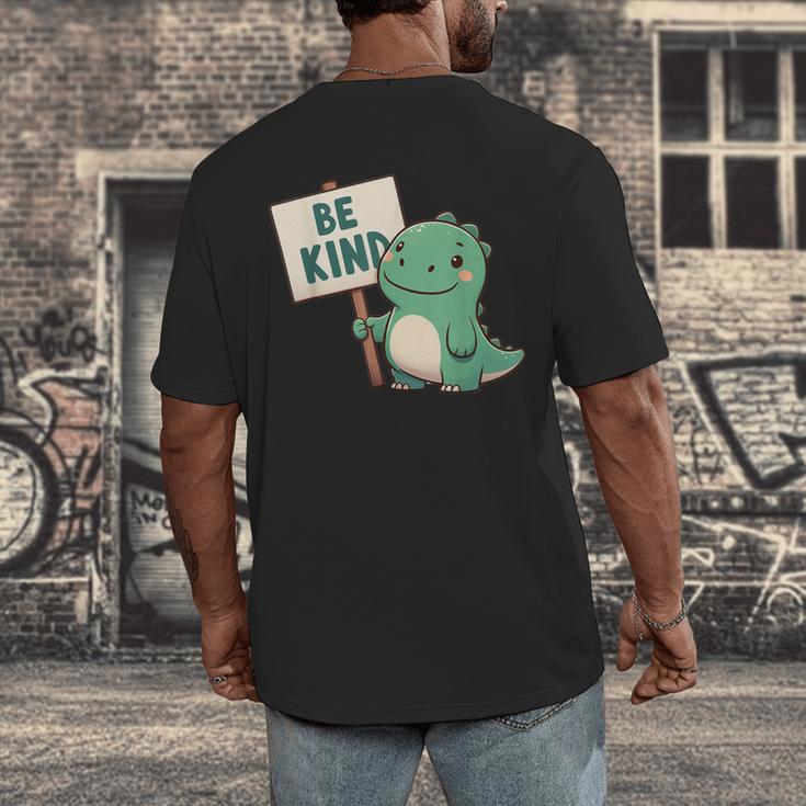Be Kind Teacher Anti-Bullying Dino Kindness Women Men Boys Men's Back Print T-Shirt, funny design Be Kind Teacher Anti-Bullying Dino Kindness Women Men Boys Men's Back Print T-Shirt, funny design