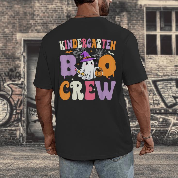 Kindergarten Boo Crew Spooky Kindergarten Halloween Teacher Men's Back Print T-Shirt, funny design Kindergarten Boo Crew Spooky Kindergarten Halloween Teacher Men's Back Print T-Shirt, funny design