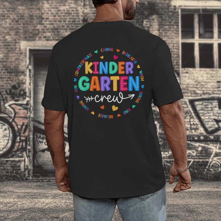 Kindergarten Crew Back To School Kindergarten Teacher Kids Men's Back Print T-Shirt, funny design Kindergarten Crew Back To School Kindergarten Teacher Kids Men's Back Print T-Shirt, funny design