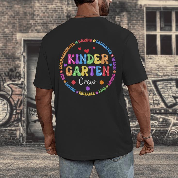 Kindergarten Crew Funy Back To School Teachers Kids Students Men's Back Print T-Shirt, funny design