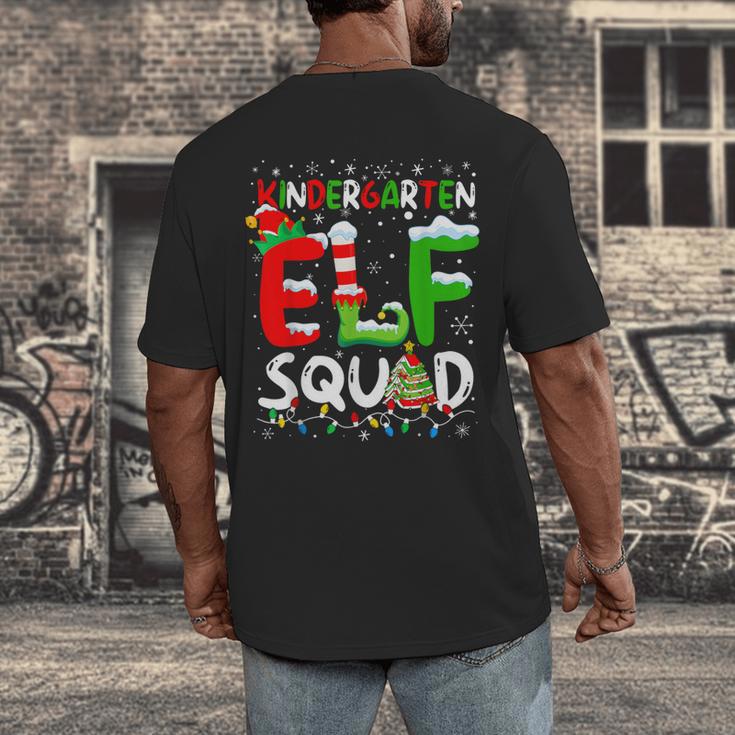 Kindergarten ELF Squad Christmas ELF Student Teacher Men Women Kids Men's Back Print T-Shirt, funny design Kindergarten ELF Squad Christmas ELF Student Teacher Men Women Kids Men's Back Print T-Shirt, funny design