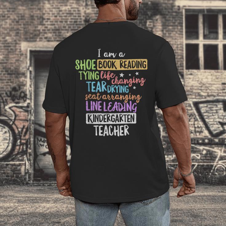 I Am A Kindergarten Teacher Shirt Creative Men's Back Print T-Shirt, funny design I Am A Kindergarten Teacher Shirt Creative Men's Back Print T-Shirt, funny design
