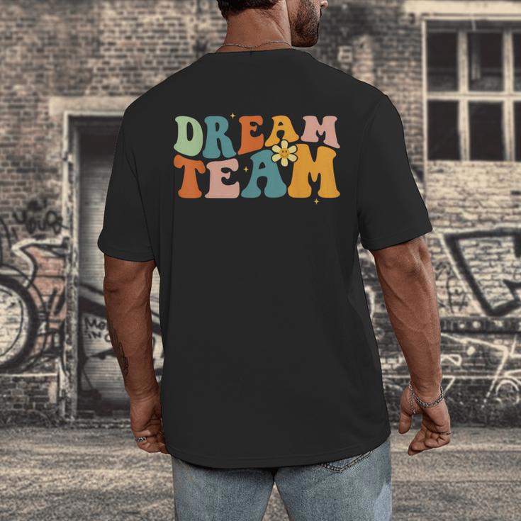 Last Day Of School Back To School Dream-Team Teacher Kids Men's Back Print T-Shirt, funny design Last Day Of School Back To School Dream-Team Teacher Kids Men's Back Print T-Shirt, funny design