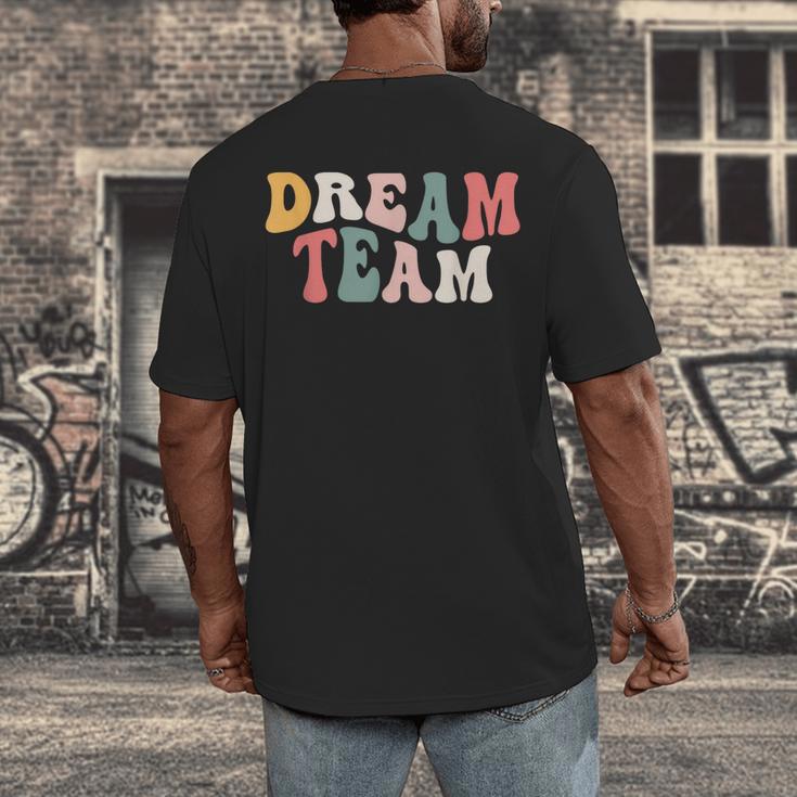 Last Day Of School Back To School Dream Team Teacher Kids Men's Back Print T-Shirt, funny design Last Day Of School Back To School Dream Team Teacher Kids Men's Back Print T-Shirt, funny design