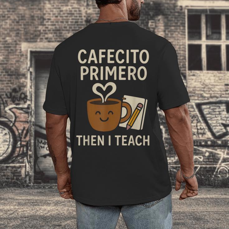Latina Teacher Bilingual Educator Spanish Heritage Empower Men's Back Print T-Shirt, funny design Latina Teacher Bilingual Educator Spanish Heritage Empower Men's Back Print T-Shirt, funny design