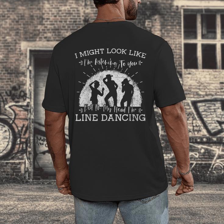 Line Dancing Choreographer Dance Teacher Group Performer Men Women Girls Kids Men's Back Print T-Shirt, funny design