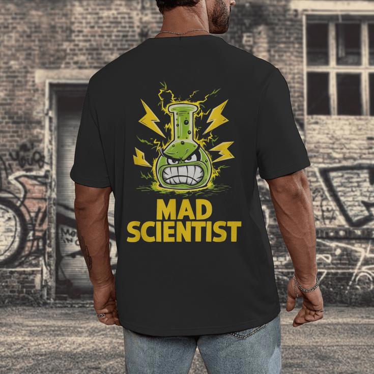 Mad Scientist Kids Youth Adult Science Teacher Chemistry Men's Back Print T-Shirt, funny design
