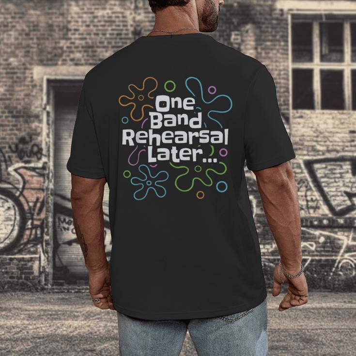 Marching Band Director Music Teacher Men's Back Print T-Shirt, funny design