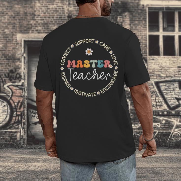 Master Teacher Appreciation Week Back To School Men's Back Print T-Shirt, funny design Master Teacher Appreciation Week Back To School Men's Back Print T-Shirt, funny design