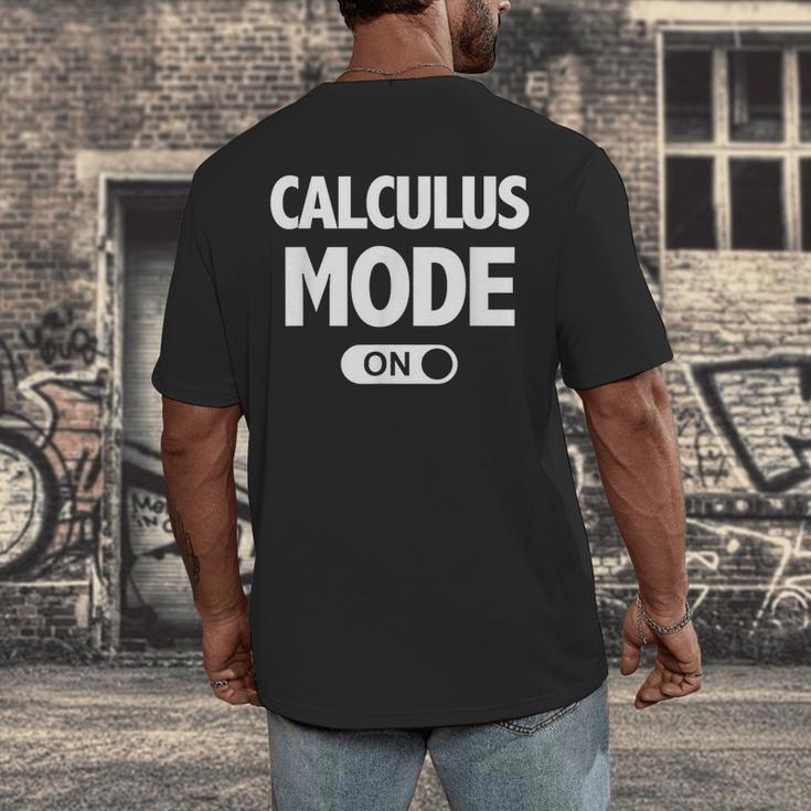 Math Calculus Mode On Teacher T-Shirt Men's Back Print T-Shirt, funny design Math Calculus Mode On Teacher T-Shirt Men's Back Print T-Shirt, funny design