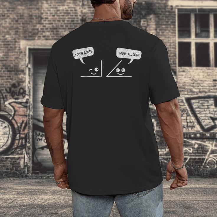 Math Saying You Are Acute Algebra Maths Teacher For Men Women Men's Back Print T-Shirt, funny design Math Saying You Are Acute Algebra Maths Teacher For Men Women Men's Back Print T-Shirt, funny design