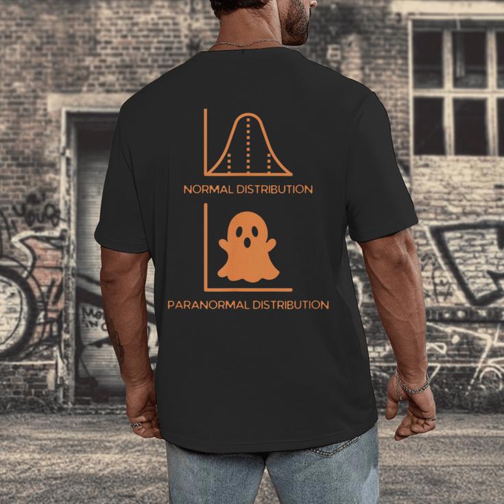 Math Statistics Normal Paranormal Distribution Teacher Men's Back Print T-Shirt, funny design Math Statistics Normal Paranormal Distribution Teacher Men's Back Print T-Shirt, funny design