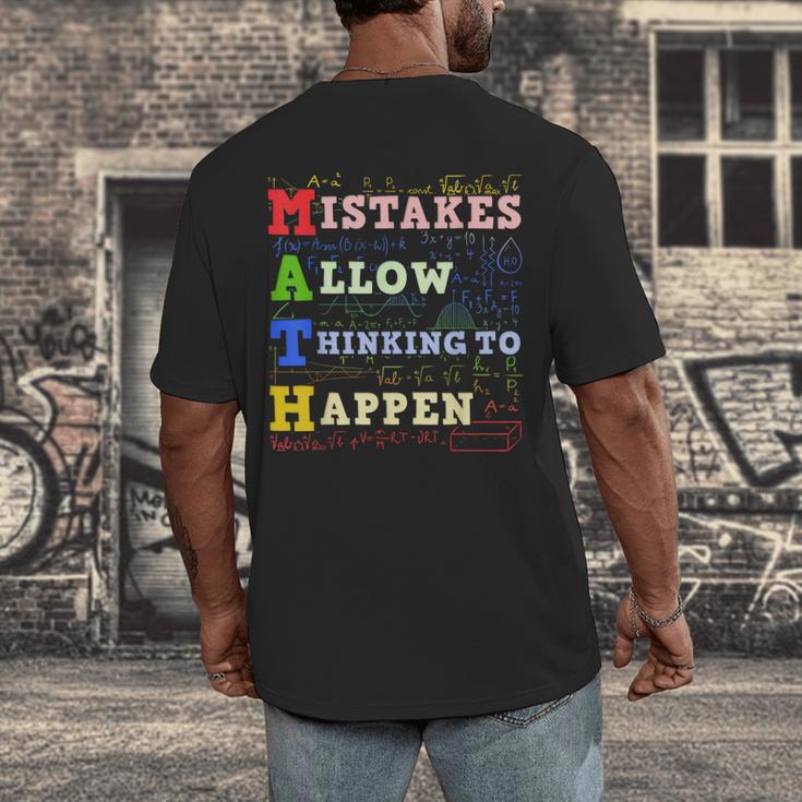 Math Teacher Math Student Mathematics Men's Back Print T-Shirt, funny design Math Teacher Math Student Mathematics Men's Back Print T-Shirt, funny design
