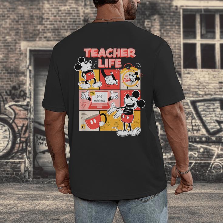 Mickey Mouse Teacher Life Men's Back Print T-Shirt, funny design Mickey Mouse Teacher Life Men's Back Print T-Shirt, funny design