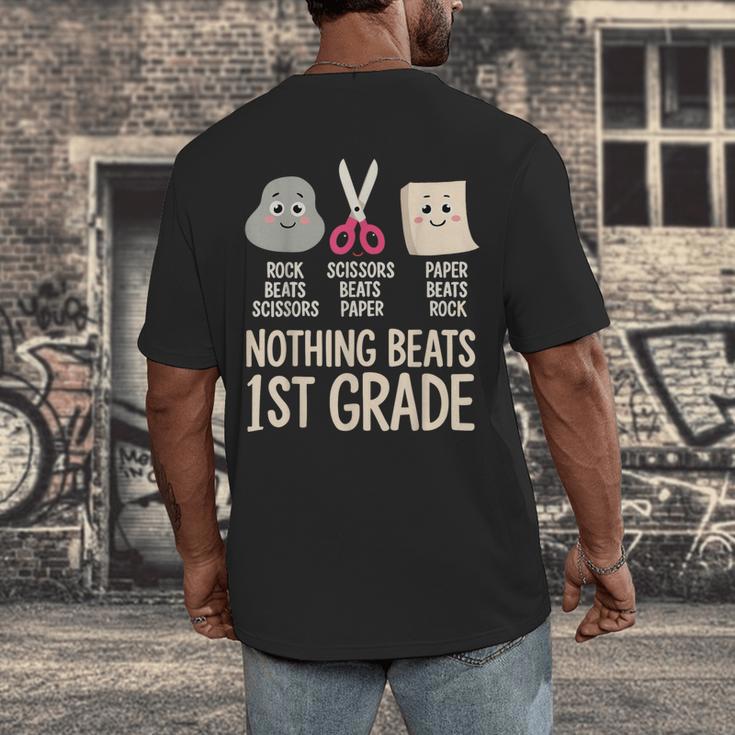 Nothing Beats 1st Grade Back To School Kids Teachers Men's Back Print T-Shirt, funny design Nothing Beats 1st Grade Back To School Kids Teachers Men's Back Print T-Shirt, funny design