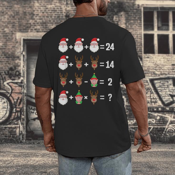Order Of Operations Math Teacher Christmas Men's Back Print T-Shirt, funny design Order Of Operations Math Teacher Christmas Men's Back Print T-Shirt, funny design