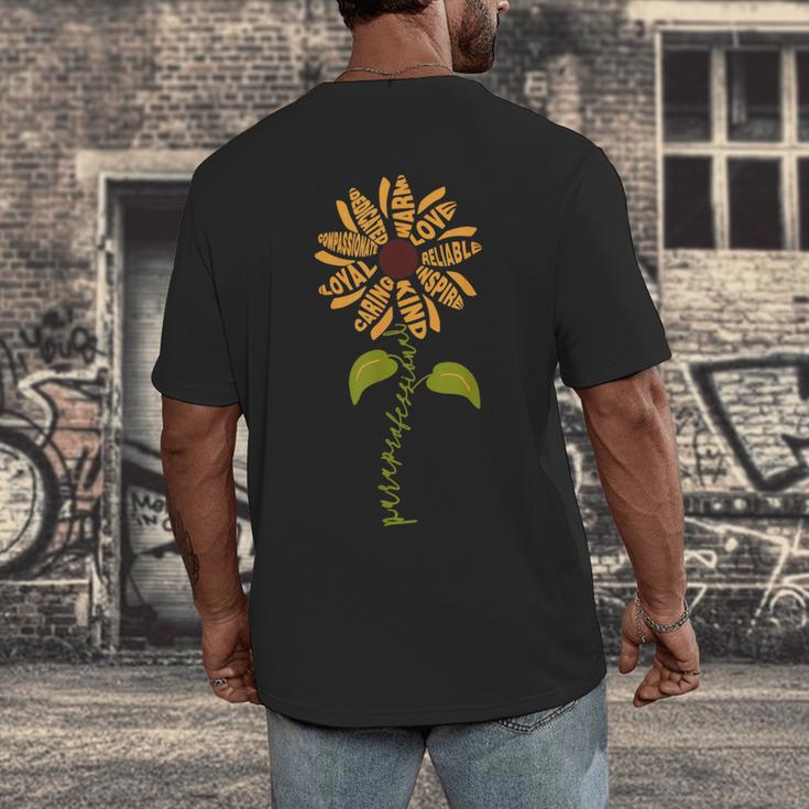 Paraprofessional Para Sunflower Teacher Back To School Men's Back Print T-Shirt, funny design Paraprofessional Para Sunflower Teacher Back To School Men's Back Print T-Shirt, funny design