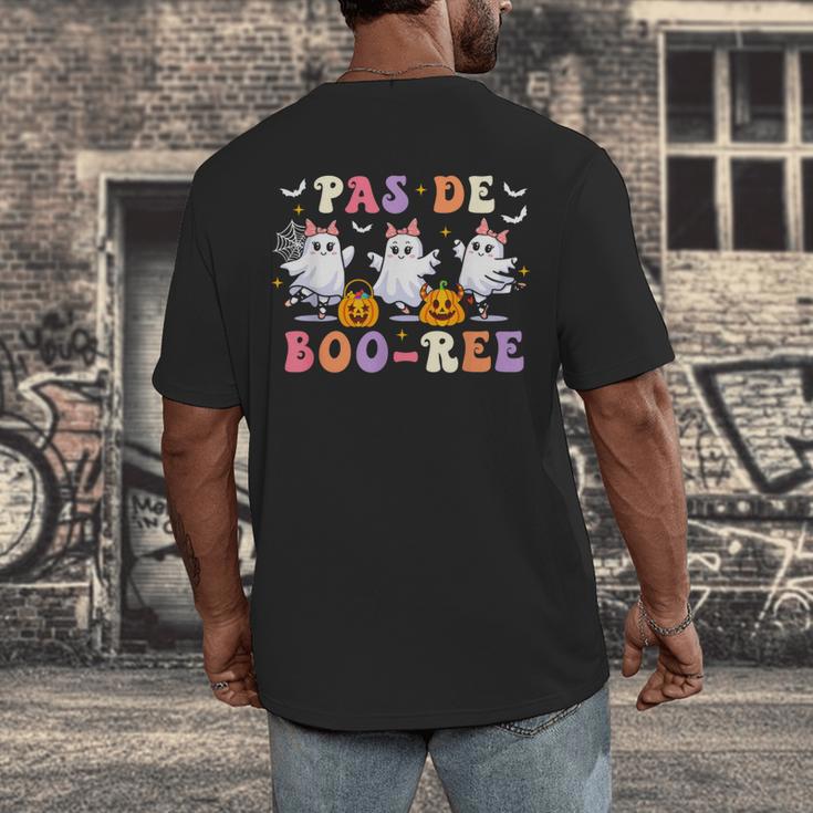 Pas De Boo-Ree Teachers Halloween Costume Ballet Dancers Men's Back Print T-Shirt, funny design Pas De Boo-Ree Teachers Halloween Costume Ballet Dancers Men's Back Print T-Shirt, funny design