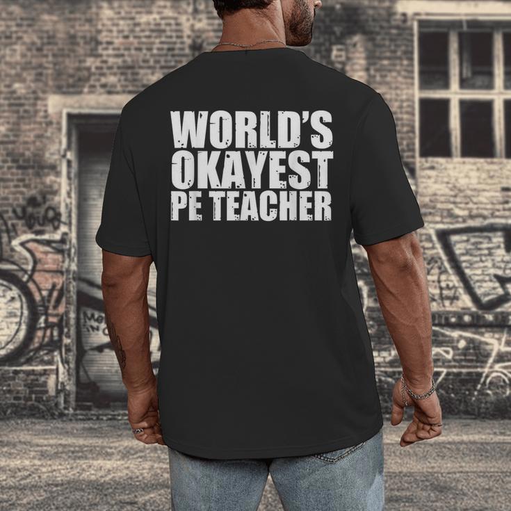 PE Teacher Men's Back Print T-Shirt, funny design PE Teacher Men's Back Print T-Shirt, funny design