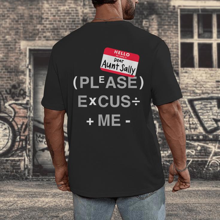 PEMDAS Math Teacher Halloween Costume Men's Back Print T-Shirt, funny design PEMDAS Math Teacher Halloween Costume Men's Back Print T-Shirt, funny design