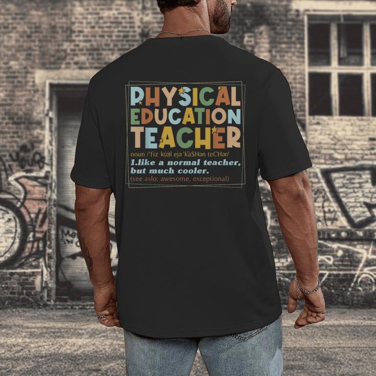 Physical Education Teacher In My PE Teacher Era For Men Women Kids Men's Back Print T-Shirt, funny design