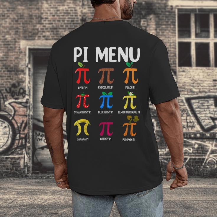Pi Menu 314 Pi Symbol Math Teacher Happy Pi Day Men's Back Print T-Shirt, funny design Pi Menu 314 Pi Symbol Math Teacher Happy Pi Day Men's Back Print T-Shirt, funny design
