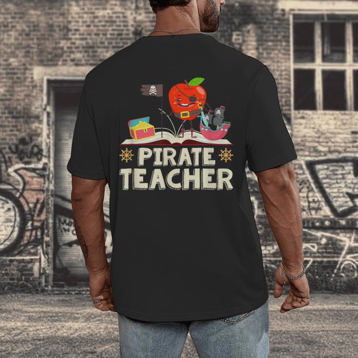 Pirate Teacher Men Women Kids Men's Back Print T-Shirt, funny design