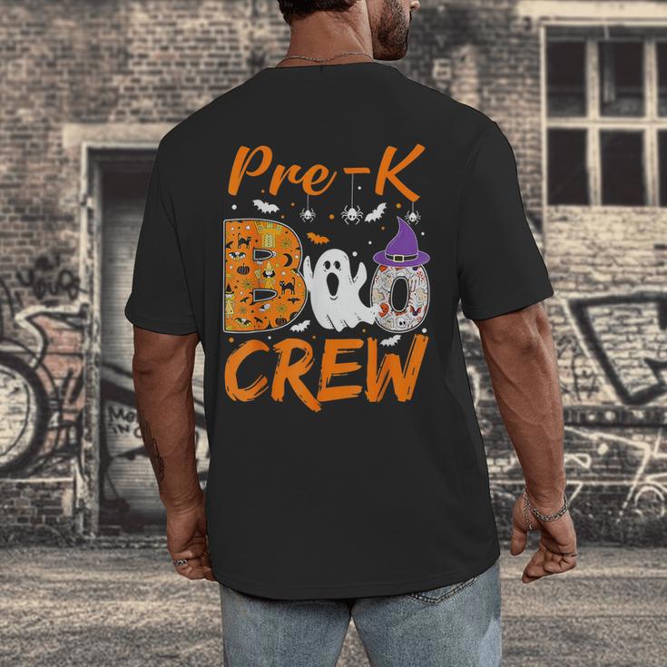 Pre K Boo Crew Teacher Student Halloween Pre Kindergarten Men's Back Print T-Shirt, funny design Pre K Boo Crew Teacher Student Halloween Pre Kindergarten Men's Back Print T-Shirt, funny design