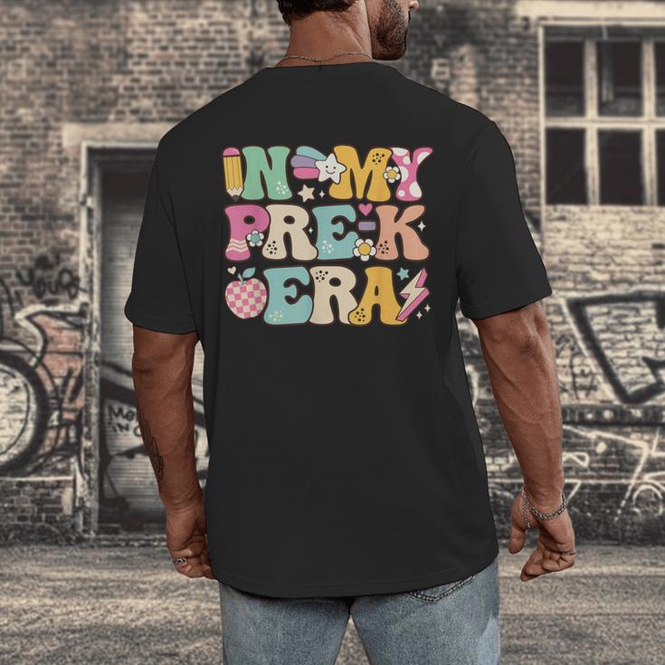 In My Pre-K Era Girl Back To School Cute PreSchool Teacher Men's Back Print T-Shirt, funny design In My Pre-K Era Girl Back To School Cute PreSchool Teacher Men's Back Print T-Shirt, funny design