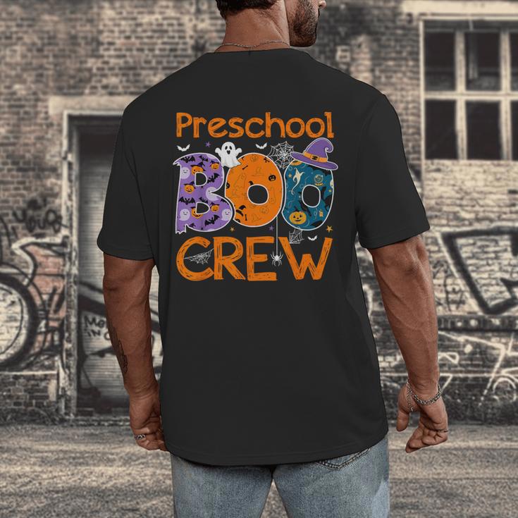 Preschool Boo Crew Preschool Halloween Teacher Kids Men's Back Print T-Shirt, funny design Preschool Boo Crew Preschool Halloween Teacher Kids Men's Back Print T-Shirt, funny design