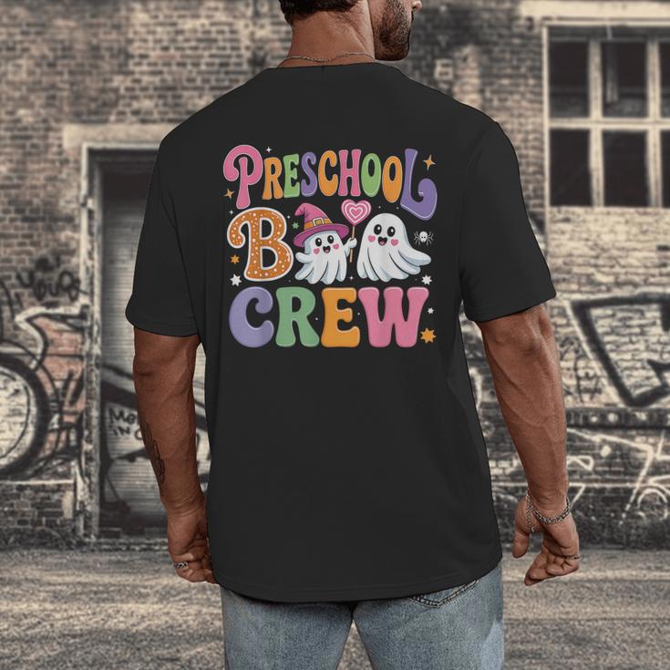 Preschool Boo Crew Preschool Teacher Student Halloween Men's Back Print T-Shirt, funny design Preschool Boo Crew Preschool Teacher Student Halloween Men's Back Print T-Shirt, funny design