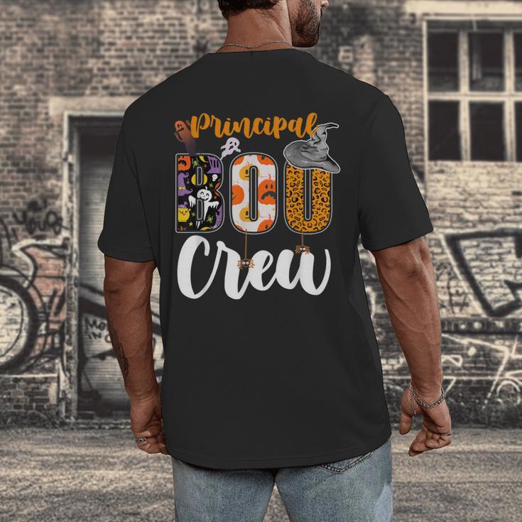 Principal Boo Crew Ghost Halloween Teachers School Matching Men's Back Print T-Shirt, funny design Principal Boo Crew Ghost Halloween Teachers School Matching Men's Back Print T-Shirt, funny design