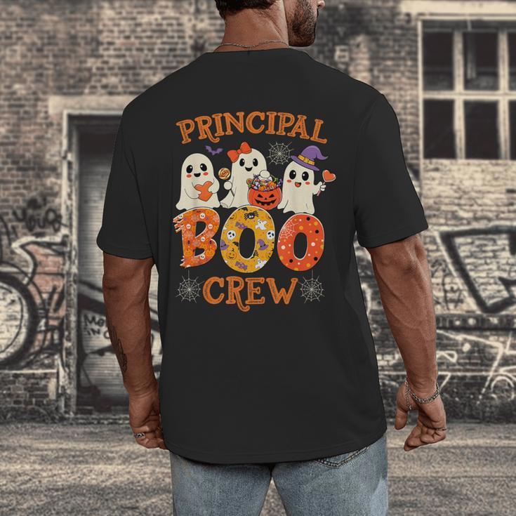Principal Teacher Boo Crew Halloween Spooky Costume Men's Back Print T-Shirt, funny design Principal Teacher Boo Crew Halloween Spooky Costume Men's Back Print T-Shirt, funny design