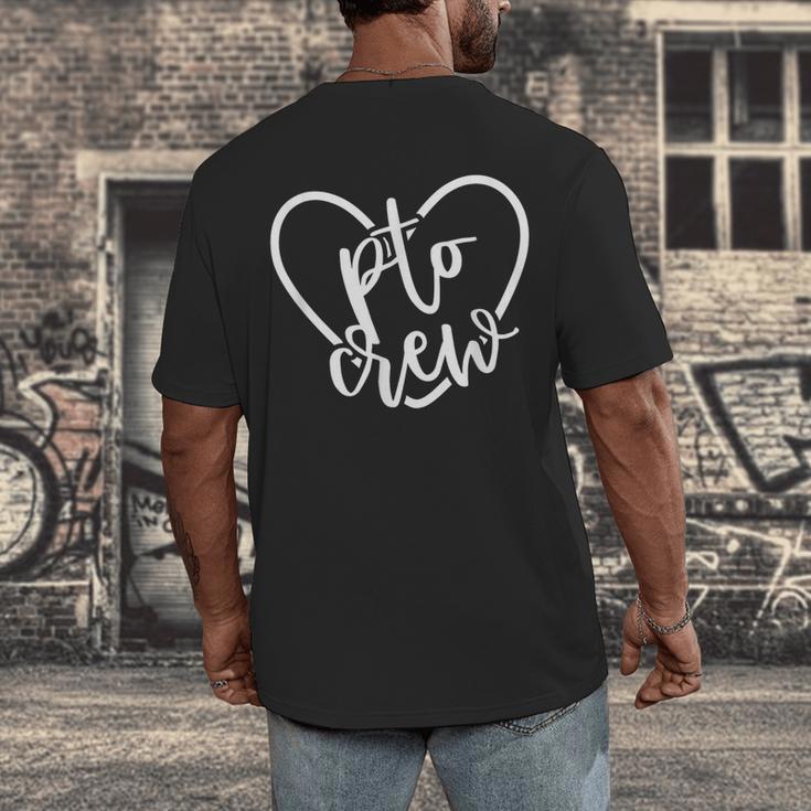 PTO Crew Back To School Matching Group Parent Teacher Men's Back Print T-Shirt, funny design PTO Crew Back To School Matching Group Parent Teacher Men's Back Print T-Shirt, funny design