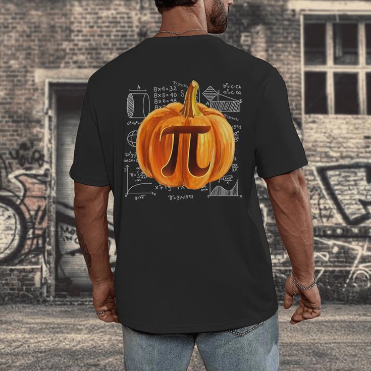 Pumpkin Pie Halloween Thanksgiving Math Teacher Pi Day Men's Back Print T-Shirt, funny design Pumpkin Pie Halloween Thanksgiving Math Teacher Pi Day Men's Back Print T-Shirt, funny design