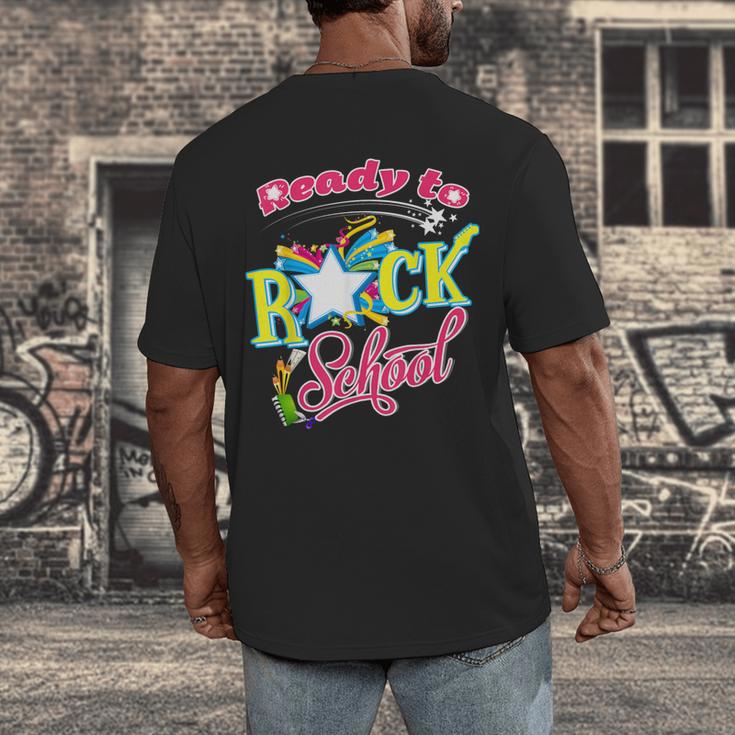 Ready To Rock School Shirt Students And Teachers Men's Back Print T-Shirt, funny design