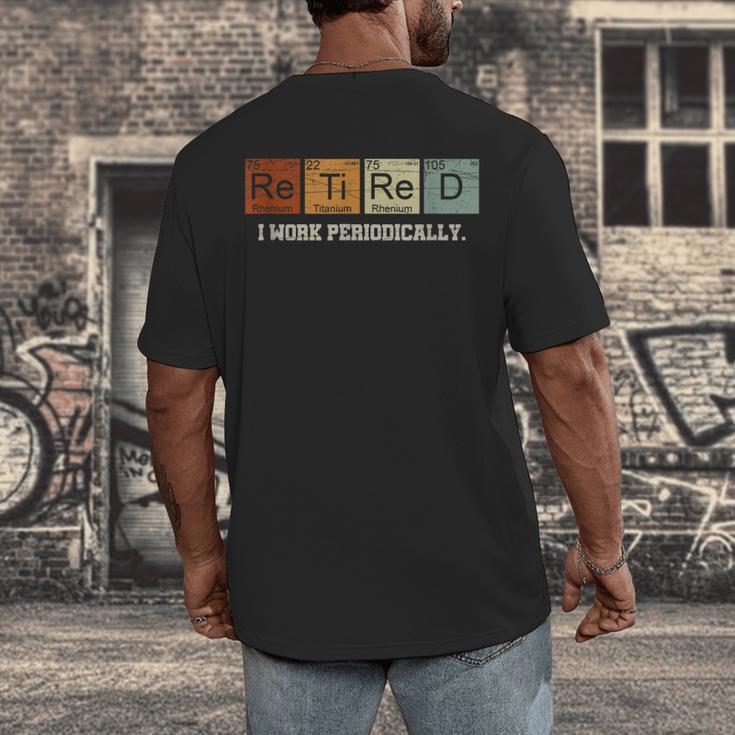 Retired Chemistry Teacher Science Retirement Chemistry Men's Back Print T-Shirt, funny design Retired Chemistry Teacher Science Retirement Chemistry Men's Back Print T-Shirt, funny design