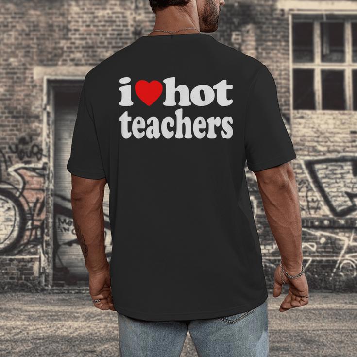 Retro I Love Hot Teachers Vintage I Heart Hot Teacher Men Women Girls Kids Men's Back Print T-Shirt, funny design