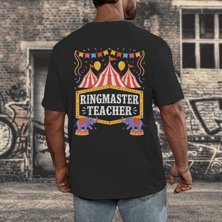 Ringmaster Teacher Circus Party Ringmaster Carnival Men's Back Print T-Shirt, funny design Ringmaster Teacher Circus Party Ringmaster Carnival Men's Back Print T-Shirt, funny design