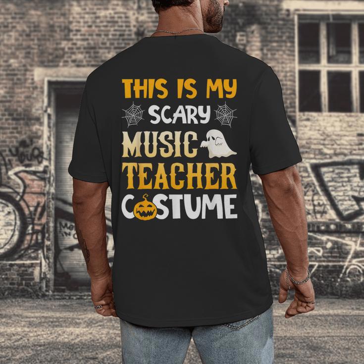 This Is My Scary Music Teacher Halloween Costumes Pajama Men's Back Print T-Shirt, funny design This Is My Scary Music Teacher Halloween Costumes Pajama Men's Back Print T-Shirt, funny design